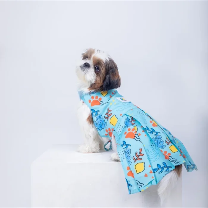 15 Furries Monstera Tropical Dress for Dogs