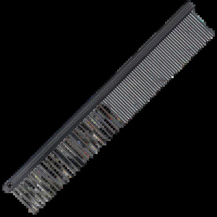 5″ Black Premium 50/50 Eye and Face Comb by PetStore.Direct