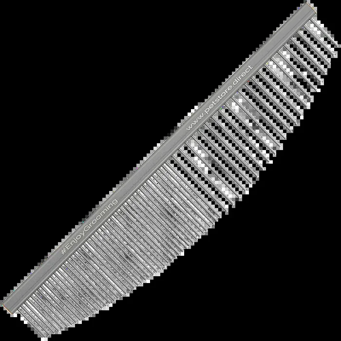 6.5″ 50/50 Silver Half-Moon Comb by PetStore.Direct