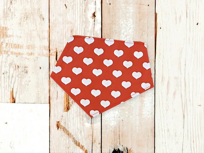 “Big Valentine Hearts” Dog Bandana