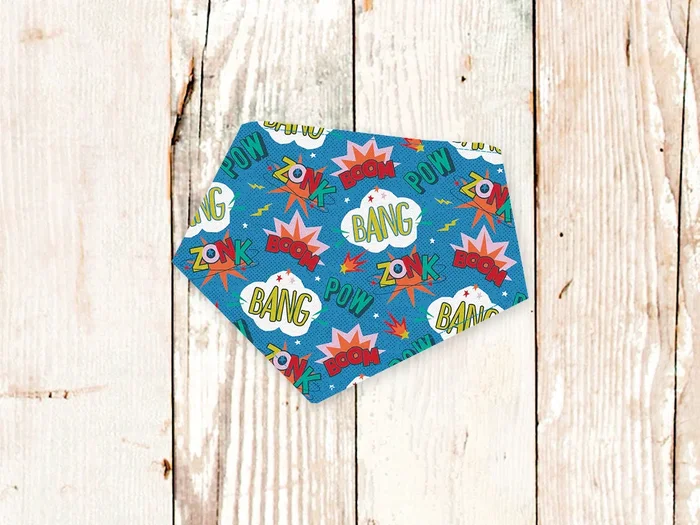 “Comic Book” Dog Bandana