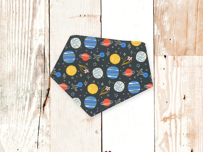 “Grey Planets” Dog Bandana