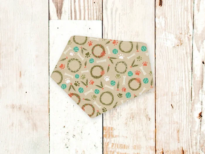 “Howlidays” Dog Bandana