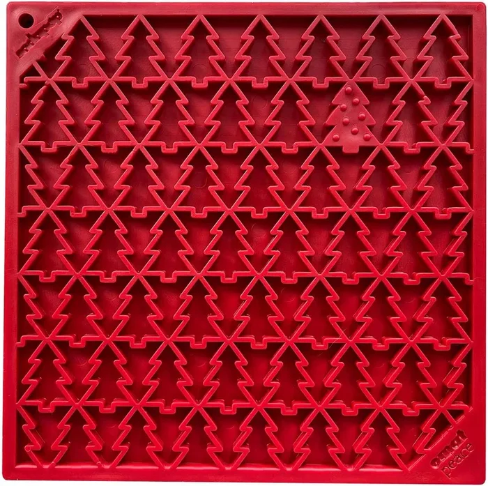 “Peace” Christmas Tree emat – Enrichment Lick Mat for Dogs and Cats | Christmas Tree design | SodaPup