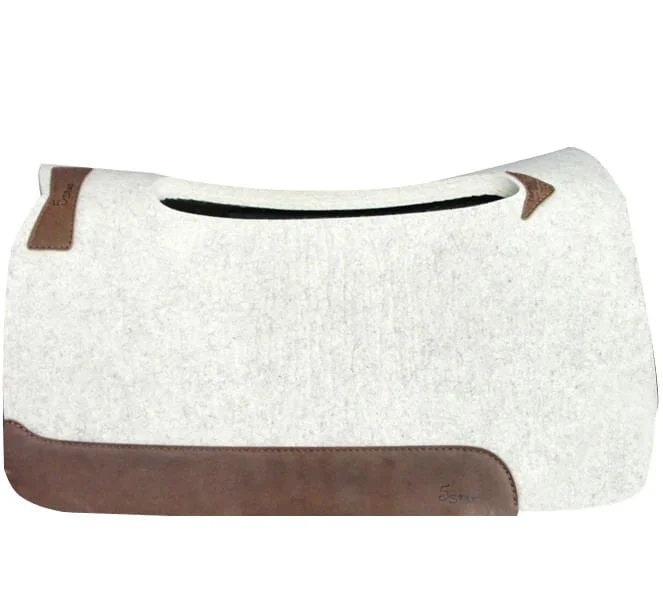 “The Rancher” 5 Star Self-Contouring Wool Saddle Pad for Horses