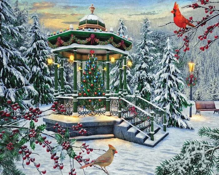 Allied Products-Springbok – Holiday Gazebo Puzzle