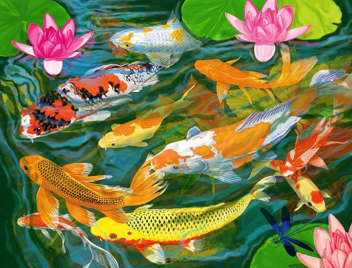 Allied Products-Springbok – Koi Pond Puzzle