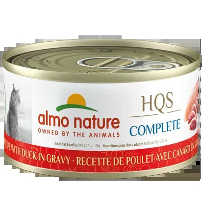 Almo Nature HQS Complete Chicken Recipe with Duck in gravy Wet Cat Food
