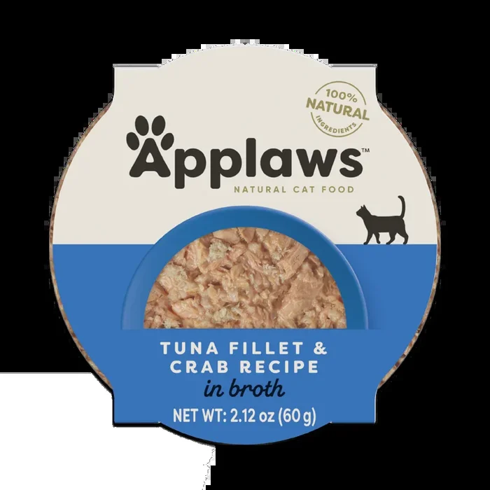 Applaws Natural Wet Tuna Fillet with Crab in Broth