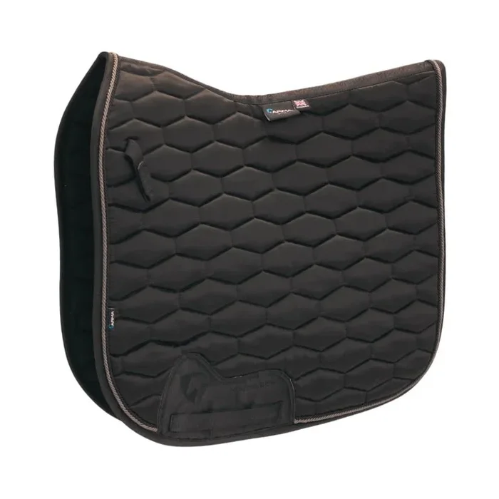 Arma Satin Dressage Saddle Pad for Horses – English Riding, Contoured Spine, Satin Finish