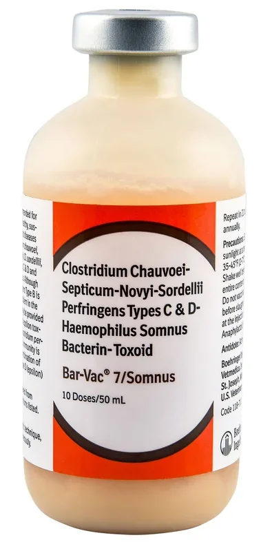 Bar-Vac® 7/Somnus Blackleg Cattle Vaccine