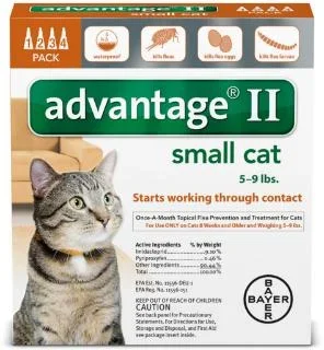 Bayer DVM Advantage II for cats 1-9lb, 4 Month Supply