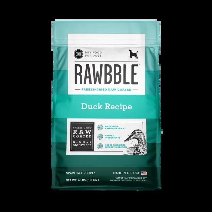 BIXBI Rawbble Dog Kibble GF Duck 4lbs