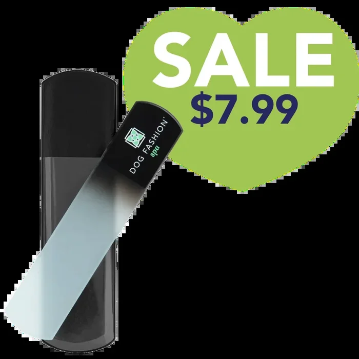 Black Glass Nail File by Dog Fashion Spa