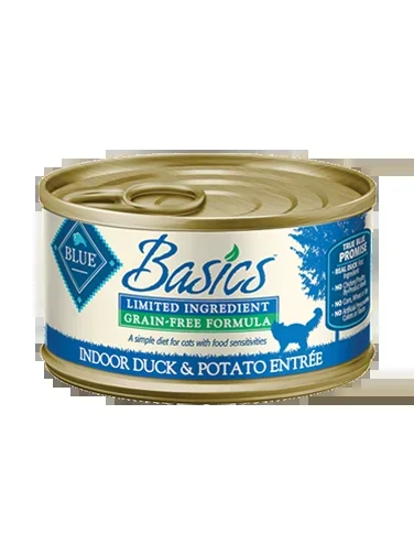 Blue Buffalo Basics Limited Ingredient Diet Adult Grain Free Duck and Potato Recipe Canned Cat Food