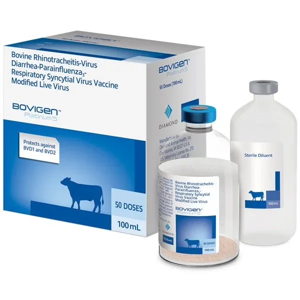 BOVIGEN Platinum 5-Way Cattle Vaccine with Respiratory + Lepto Coverage
