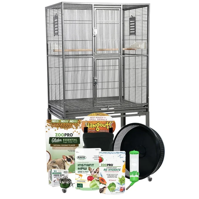 Brisbane Cage & Starter Pack for Sugar Gliders