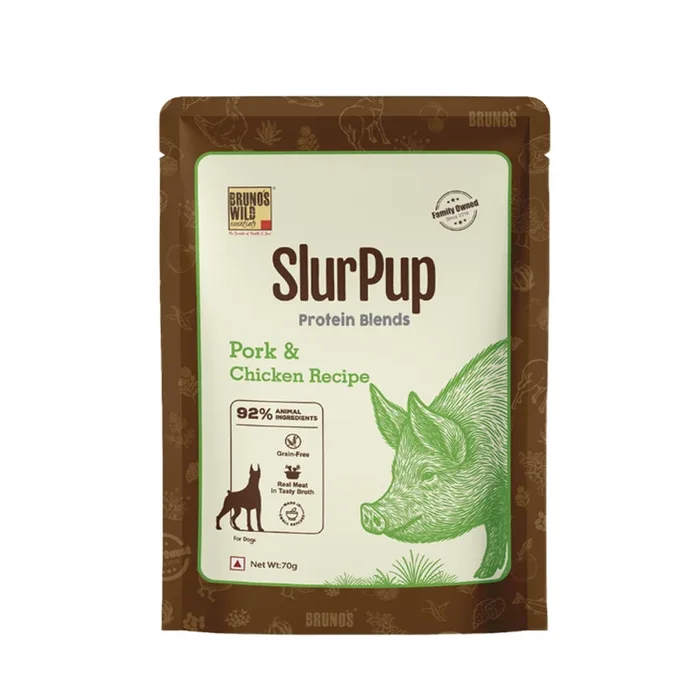 Bruno’s Wild Essentials Slurpup Pork & Chicken Dog Wet Food