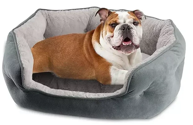 Canine Creations Cozy Oval Round Cuddler Pet Bed 28″ x 23″