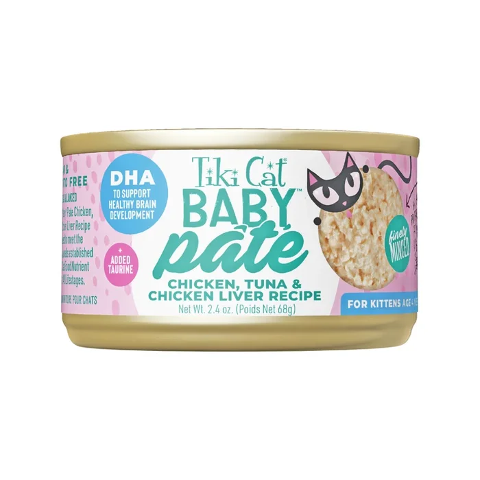 Canned Cat Food – BABY Pâté – Chicken, Tuna & Chicken Liver – Kitten