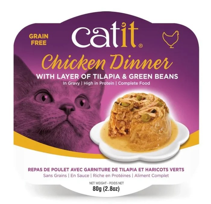 Catit Chicken Dinner with Tilapia & Green Beans 2.8 oz