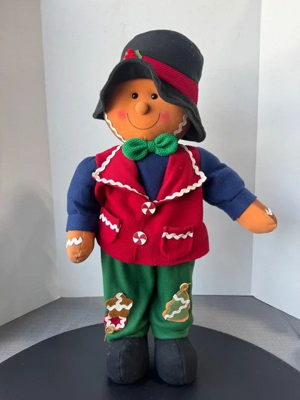 Christmas Gingerbread Plush Standing Decor