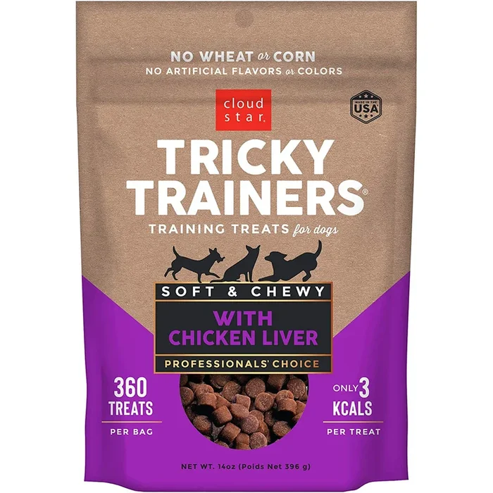 Cloud Star Tricky Trainers Chewy Liver Formula Dog Treats 14oz