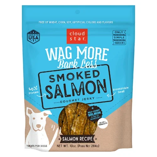 Cloud Star Wag More Bark Less Jerky Dog Treats Smoked Salmon