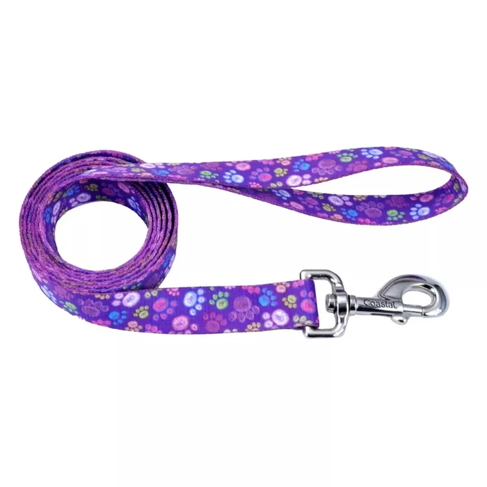 Coastal Pet Products Styles Dog Leash Special Paws 5/8″ x 6′