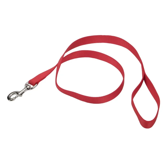 Coastal® Single-Ply Dog Leash, Red 1″ x 6′