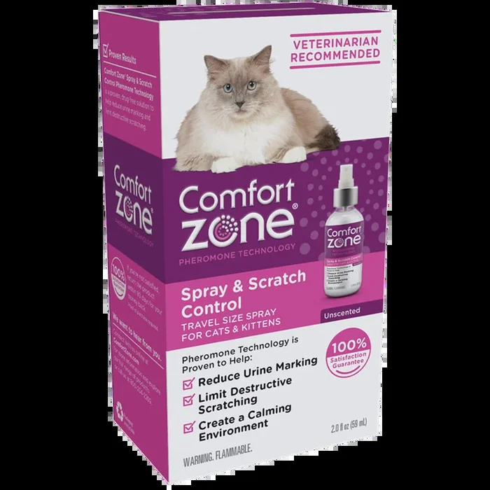 Comfort Zone Spray & Scratch Control Spray For Cats and Kittens
