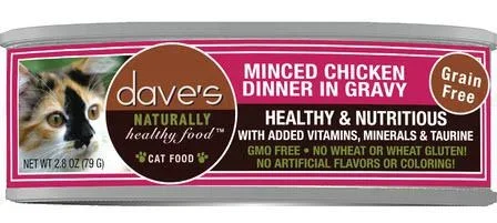 Dave’s Cat Naturally Healthy Can Minced Chicken 2.8 oz