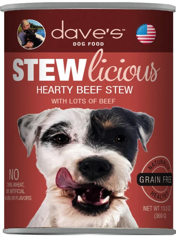 Dave’s Grain Free Stewlicious Hearty Beef Stew Canned Dog Food