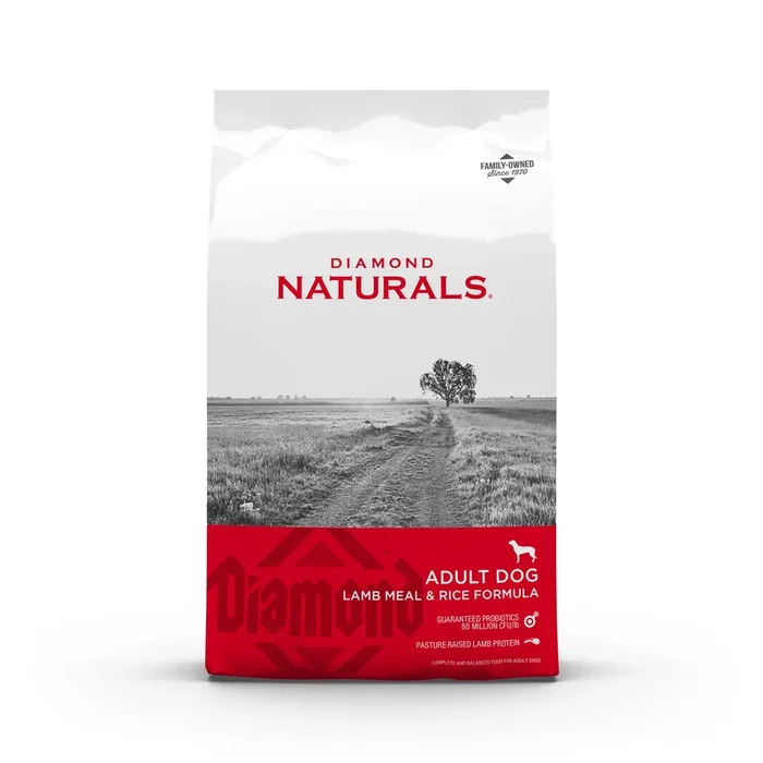 Diamond Naturals Lamb Meal and Rice Adult Dry Dog Food, 40-lb Bag