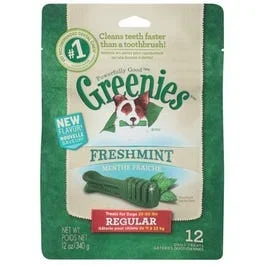 Dog Dental Chew Treats, Mint, 12-oz.
