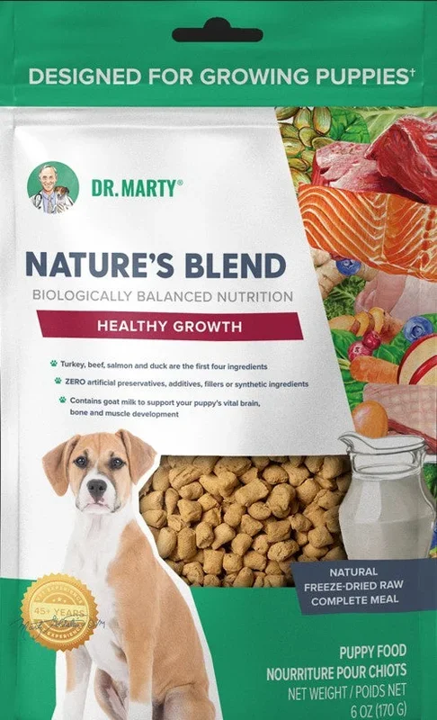 Dr. Marty Nature’s Blend for Puppies Freeze Dried Raw Dog Food