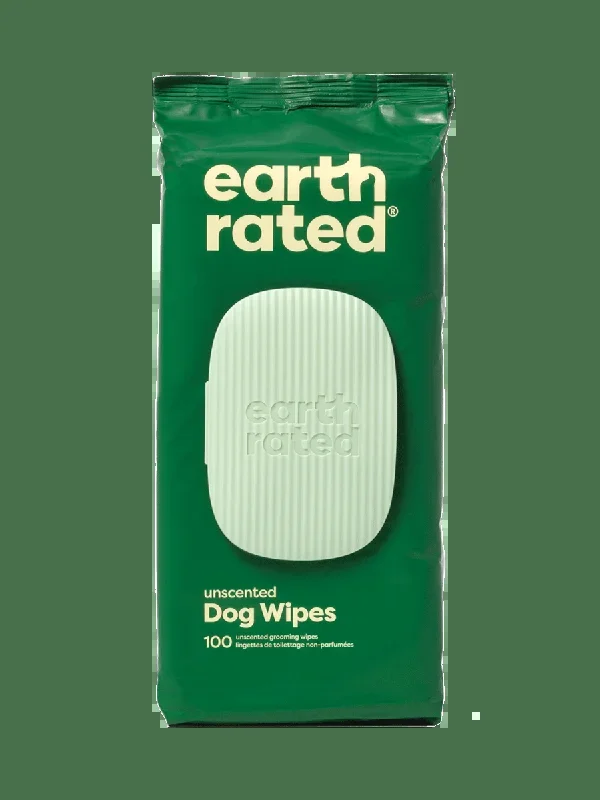 Earth Rated Dog Grooming Wipes – Hypoallergenic Wipes For Gentle Cleaning of Paws, Body & Bums