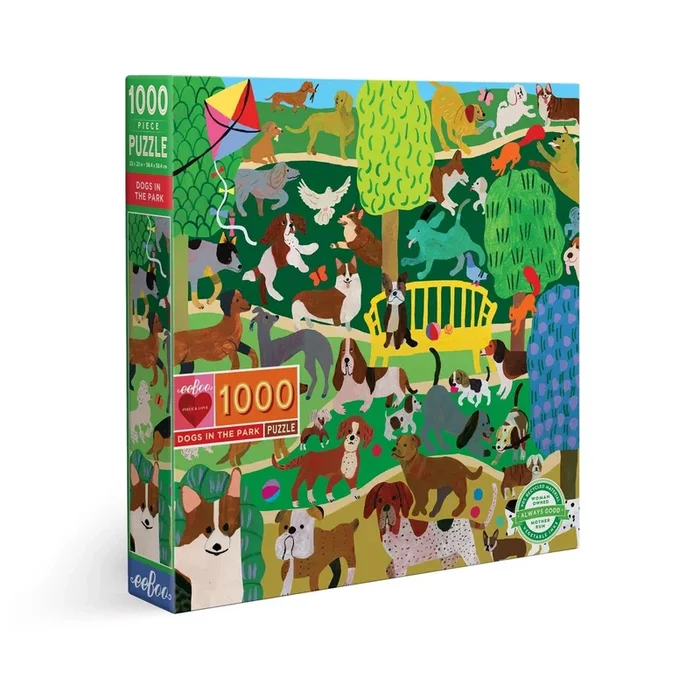eeBoo – Dogs in the Park 1000 Piece Puzzle