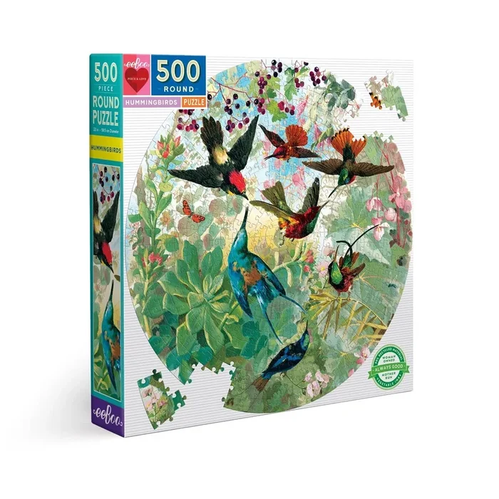 eeBoo – Hummingbirds 500 Piece Puzzle