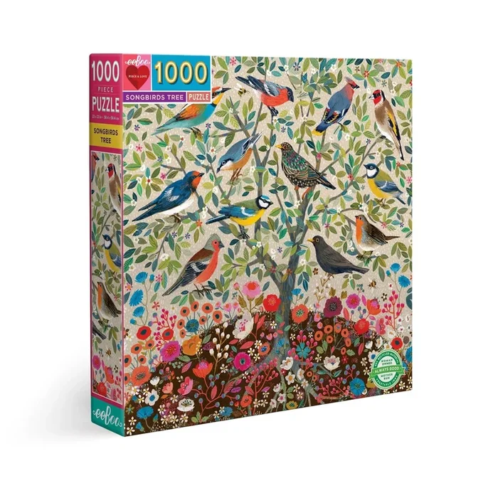 eeBoo – Songbirds Tree 1000 Piece Puzzle