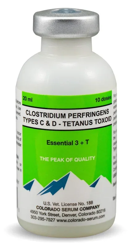 Essential 3 + T Vaccine for Cattle, Sheep, & Goat