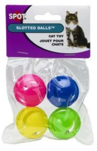 Ethical Slotted Balls Cat Toy 4 pack