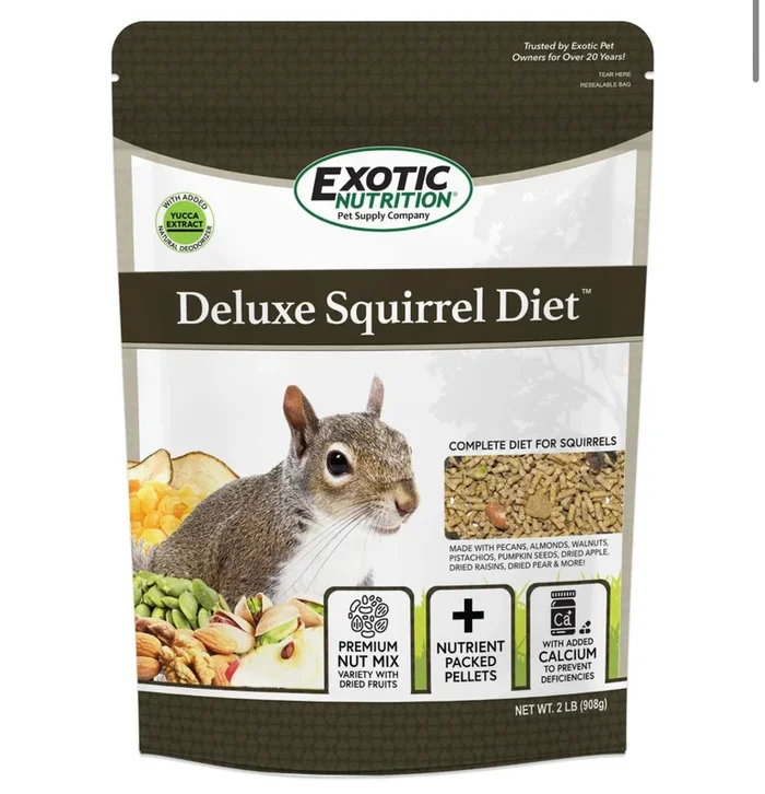 exotic nutrition DELUXE SQUIRREL DIET 2 LB. SQUIRREL FOOD
