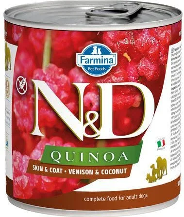 Farmina Dog Can QUINOA Skin & Coat – Venison & Coconut 10.05 oz