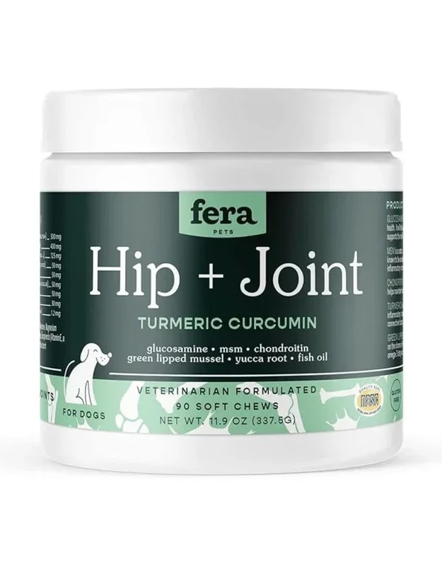 FERA PET ORGANICS Dog Hip and Joint Support Chews 90CT