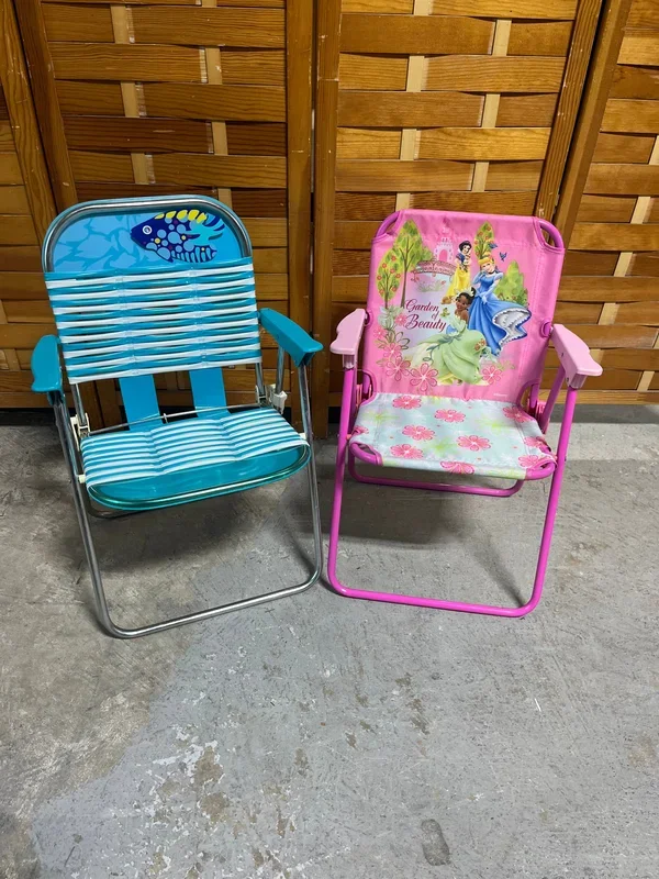 Folding Kids Patio Chairs, 2 pc