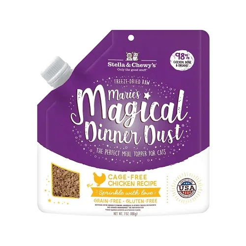 Freeze Dried Cat Meal Mixer – Marie’s Magical Dinner Dust – Chicken – 7 oz
