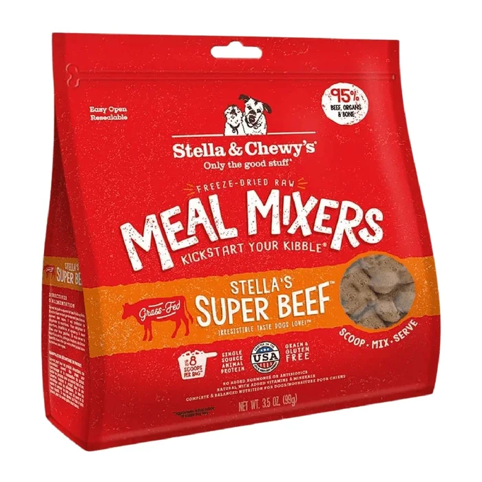 Freeze Dried Dog Food Topper – MEAL MIXERS – Stella’s Super Beef