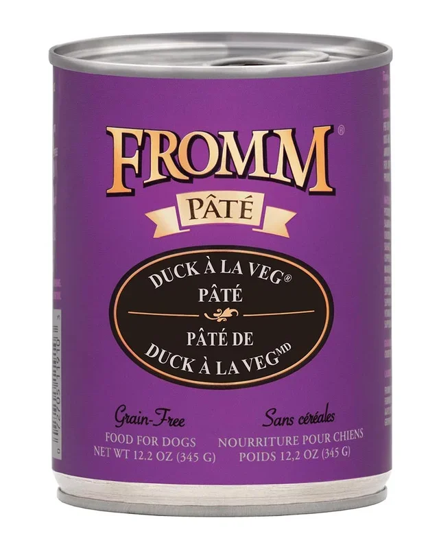Fromm Gold Duck A La Veg Pate Wet Dog Food 12.2oz
