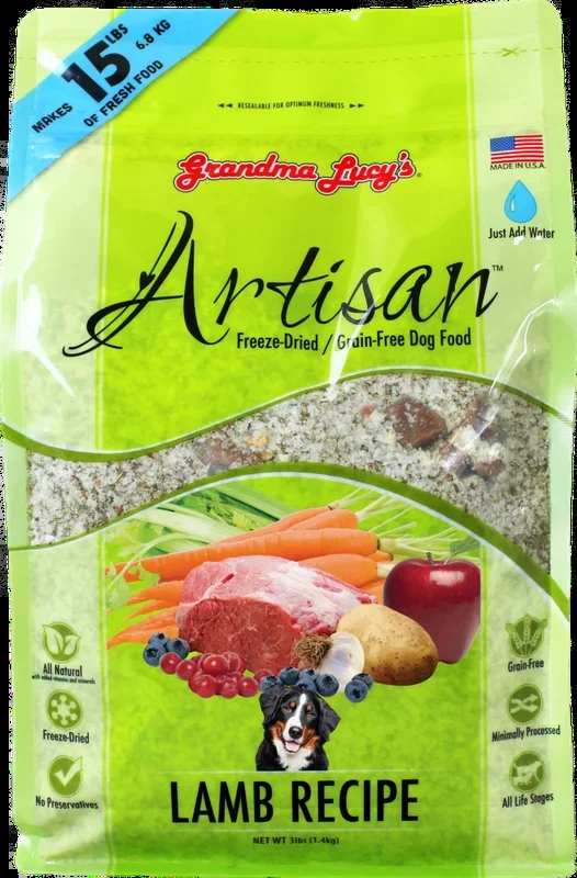 Grandma Lucy’s Artisan Grain Free Lamb Freeze Dried Dog Food